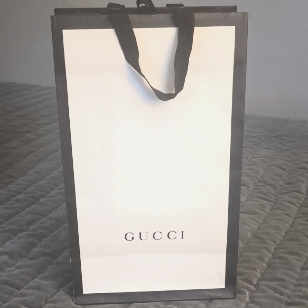 Gucci Black and White Tote Bag